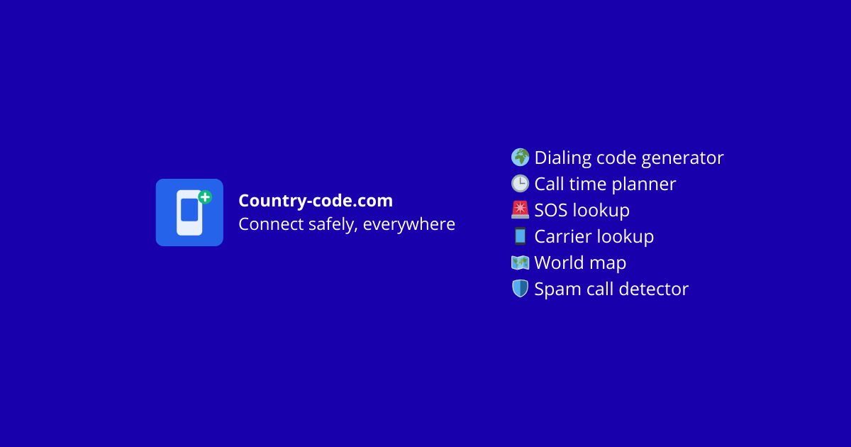 Country Code Directory - International Dialing Codes